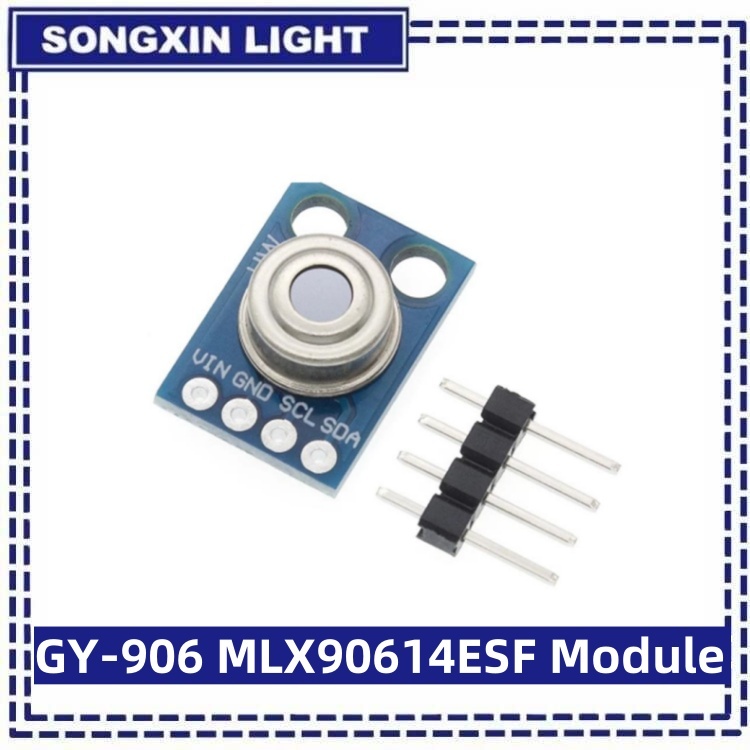 GY-906 MLX90614ESF ใหม่ MLX90614 รองรับโมดูลเซ็นเซอร์อุณหภูมิแบบไร้สัมผัส