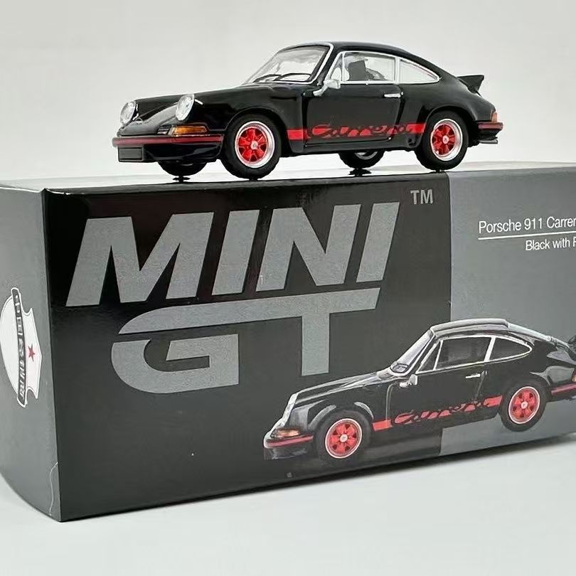 MINIGT เบอร์ 1: 64 เบอร์ 688 Porsche 911 Carrera RS 2.7 โมเดลรถโลหะผสมสีดํา