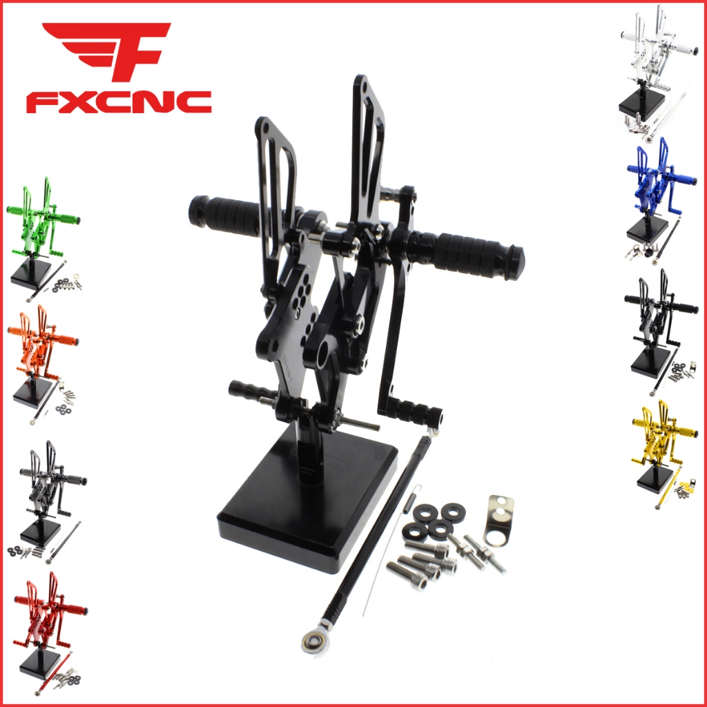 สําหรับ Honda VFR400 NC30 RVF400 NC35 RVF VFR 400 CNC รถจักรยานยนต์อลูมิเนียม Footpeg เท้าด้านหลังชุ