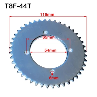 Freewheel คลัทช์แบริ่ง T8F 44T 54T Sprocket Chain Drive Gear สําหรับสกู๊ตเตอร์ไฟฟ้าจักรยานกระเป๋า Pit Dirt Bike ล้อหลัง