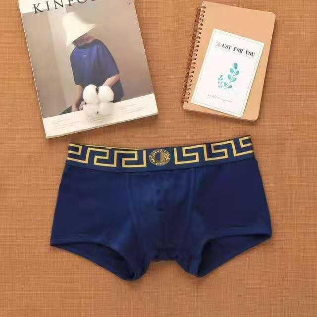 กางเกงในบ็อกเซอร์ชายผ้าฝ้ายระบายอากาศสบาย ไร้ตะเข็บนุ่ม
