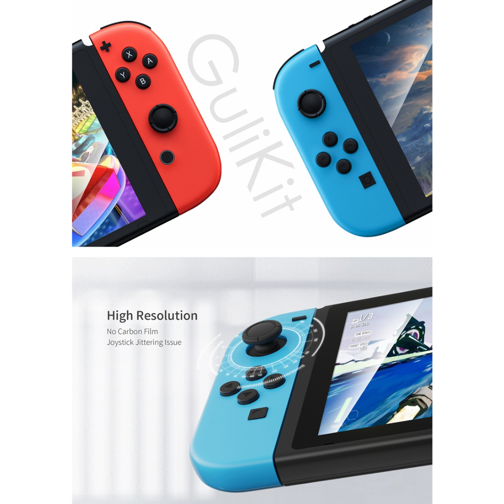 Gulikit TMR จอยสติ๊กสําหรับ Joy-Con ใช้งานร่วมกับ Nintendo Switch/สวิทช์ OLED/สวิทช์ Lite Joycon Controller GuliKit Hall จอยสติ๊กสําหรับ Joy-Con AKNES GuliKit NS40T TMR Sensing จอยสติ๊ก