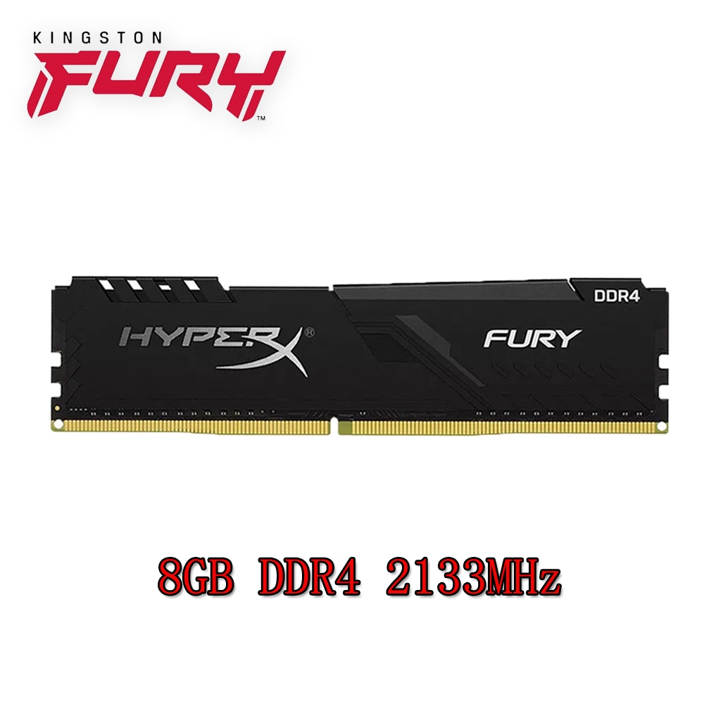 Kingston HyperX Fury DDR4 RAM 8GB DDR4 2133MHz HX421C14FB2/8 หน่วยความจําเดสก์ท็อป PC RAM 288PIN