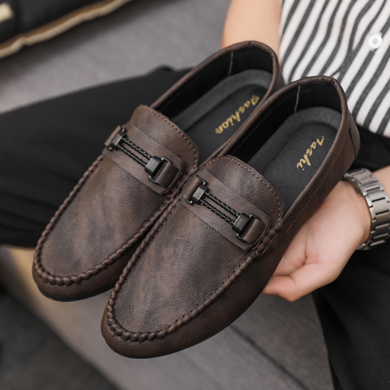 🚚สปอตสินค้า🚚 รองเท้า loafer รองเท้าหนัง รองเท้าออกซฟอร์ดหนัง โลฟเฟอร์ โลฟเฟอร์หนังลําลอง  คชชูผู้ชาย