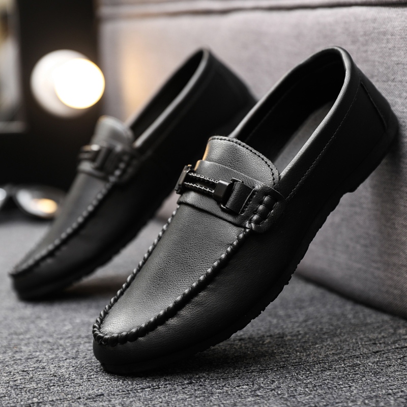 🚚สปอตสินค้า🚚 รองเท้า loafer รองเท้าหนัง รองเท้าออกซฟอร์ดหนัง โลฟเฟอร์ โลฟเฟอร์หนังลําลอง  คชชูผู้ชาย
