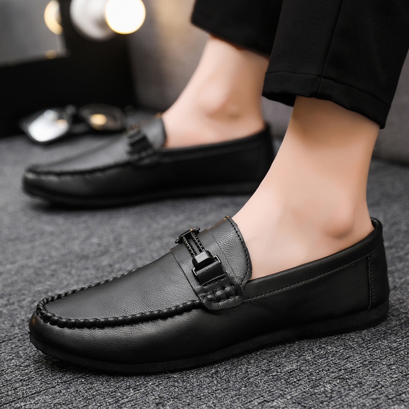 🚚สปอตสินค้า🚚 รองเท้า loafer รองเท้าหนัง รองเท้าออกซฟอร์ดหนัง โลฟเฟอร์ โลฟเฟอร์หนังลําลอง  คชชูผู้ชาย