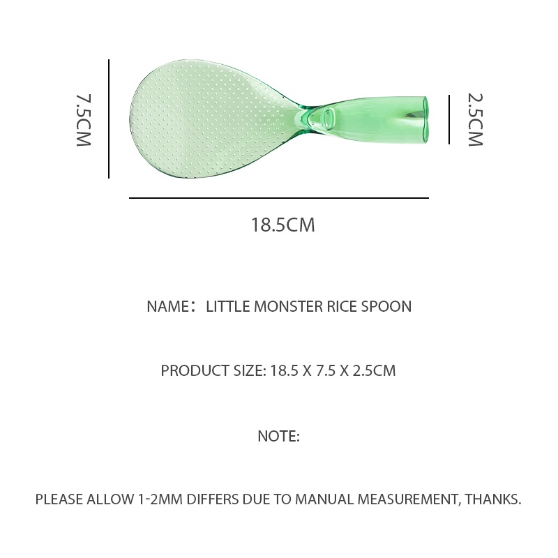 ✨COD✨ทัพพีตักข้าว ทัพพี ทัพพีตักอาหาร ทัพพีฟางข้าวสาลี ทัพพีพลาสติก ข้าวไม่ติด ล้างง่าย ตักข้าวไม่ติดทัพพี - รูปที่ 6
