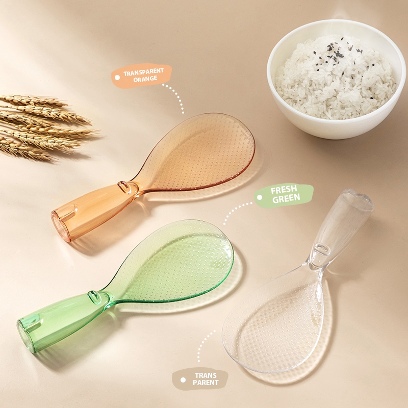 🛒 ช้อนข้าวมอนสเตอร์ ข้าวสาร โปร่งแสง ขนาดเล็ก น่ารัก ตั้งได้ ไม่เหนียวติด สําหรับครัวเรือน