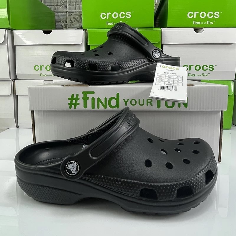 Crocs Classic Clog รองเท้าแตะชายหาด น้ําหนักเบา สบาย เหมาะสําหรับรองเท้าแตะสําหรับเดินทาง#10001