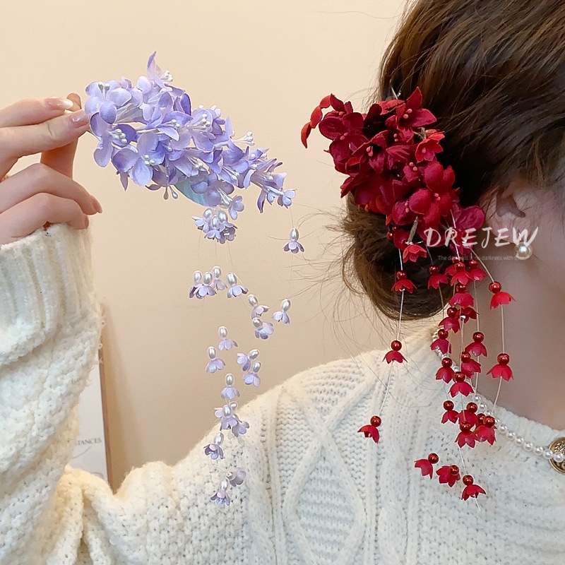 เดรช ม่านตา มุกเทียมพู่กิ๊บแฟชั่นอเนกประสงค์ ใบเรียกเก็บเงินเป็ด คลิปอารมณ์อุปกรณ์ผมสําหรับผู้หญิง