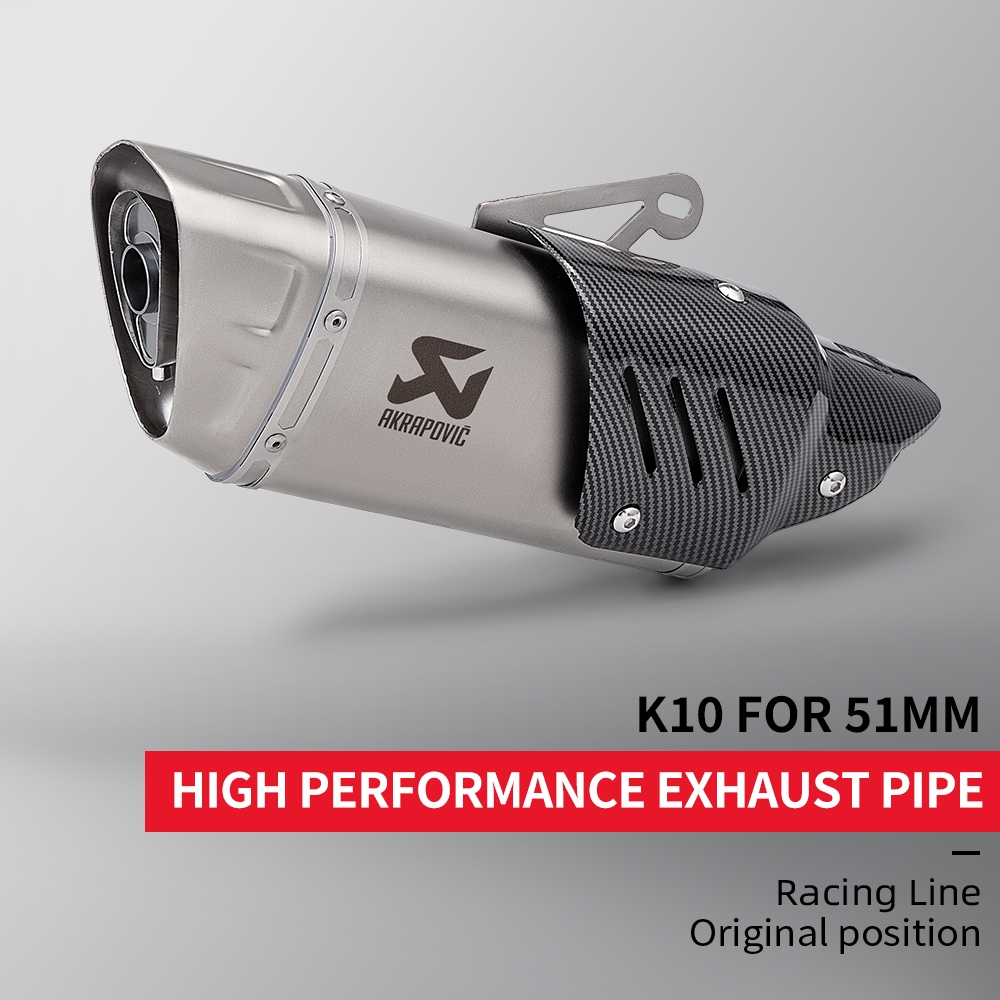 ท่อไอเสียรถจักรยานยนต์ Escape Silencer Akrapovic Muffler สําหรับ Ninja Z400 250 Z900 ZX6R R6 MT07 PCX K10