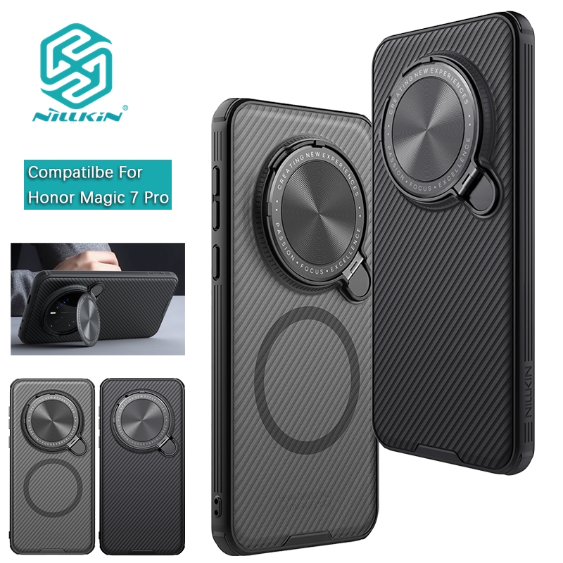 Nillkin สําหรับ Honor Magic 7 Pro/Magic 6 Pro Camshield ProP PC TPU กันกระแทกแม่เหล็กป้องกันเลนส์กล้อง Kickstand Hard ฝาหลังเคสโทรศัพท์ปลอกเชลล์