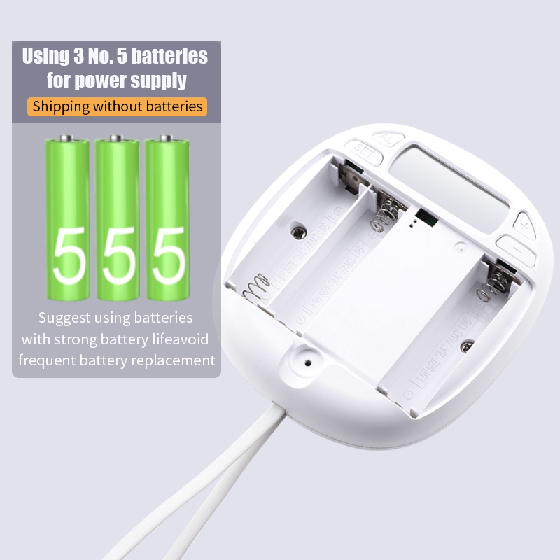 นาฬิกาปลุกสั่นแบบพกพาแบตเตอรี่ดําเนินการเตียงเขย่าช็อกเพื่อนอนหนักหูหนวกขับเสียเดินทางผู้สูงอายุนักเรียนเด็กหอพักปลุกคู่ นํา แสงไฟ - รูปที่ 6