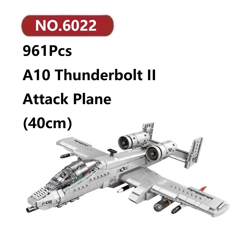 ✨A10 Thunderbolt II เครื่องบินโจมตี เข้ากันได้ตัวต่อเลโก้ 961ชิ้น XINGBAO Plane โมเดลประกอบแล้ว