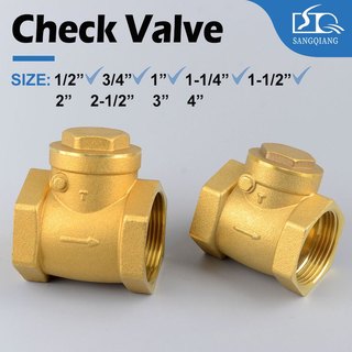 High-quality Female Thread Brass Non-return Swing Check Valve Prevent Water Backflow SIZE（1/2“， 3/4” ， 1“ ，1-1/4” ，1-1/2" ）