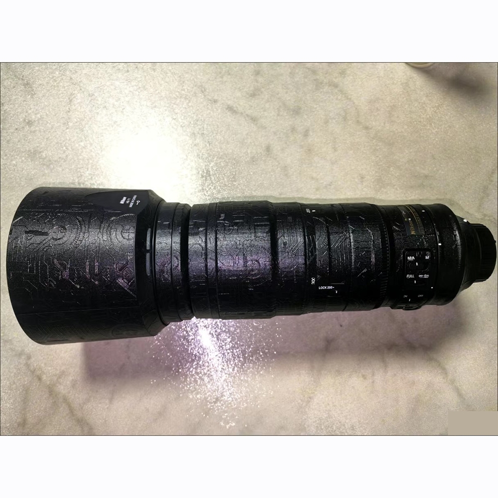 สําหรับ Nikon AF-S 200-500 มม.F5.6 E ED VR Anti-Scratch เลนส์กล้องสติกเกอร์ Coat Wrap ฟิล์มป้องกันผิ