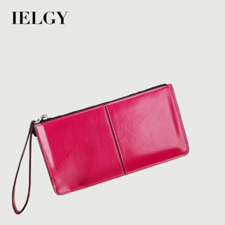 IELGY กระเป๋าสตางค์ใบยาวผู้หญิงเกาหลีมีซิป