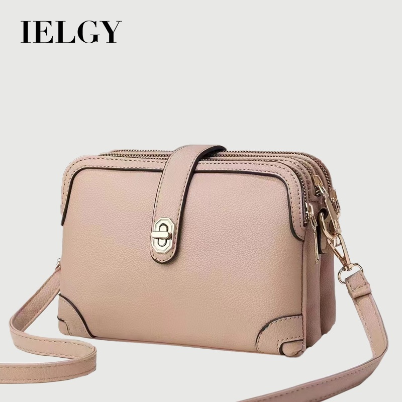 IELGY High-Endกระเป๋าสี่เหลี่ยมเล็กแฟชั่นลําลองไหล่เดียวAll-Match Cross-Body Bag