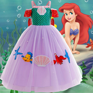 เงือกน้อยสาวแต่งตัวน่ารักการ์ตูนตาข่ายสาวเจ้าหญิงชุดเครื่องแ…