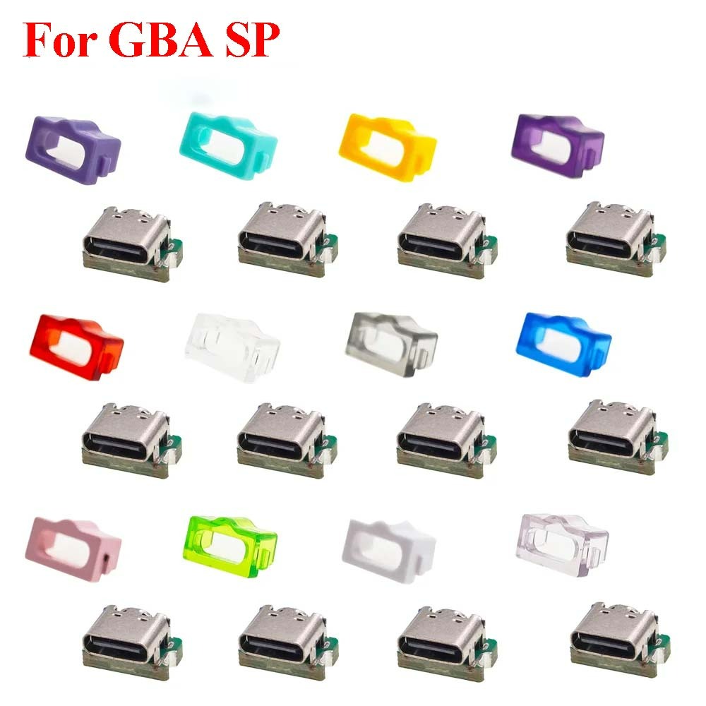 เต็มใหม่เปลี่ยน USB-C USB Type-C พอร์ตชาร์จสําหรับ Gameboy Advance SP Type-C พอร์ตชาร์จสําหรับ GBA SP เกมอุปกรณ์เสริม
