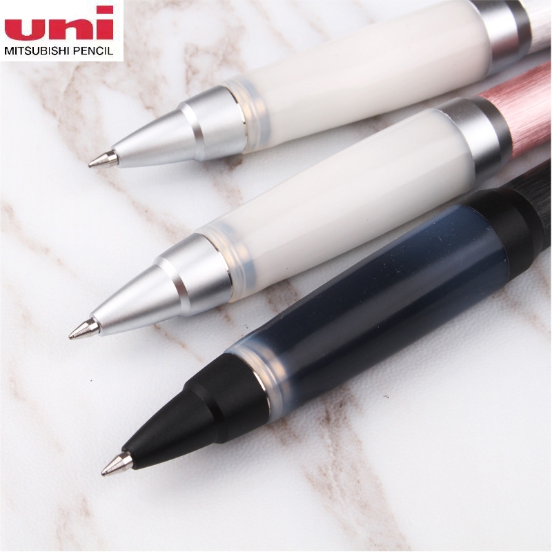ญี่ปุ่น Uni SXN-1000 ปากกาเจล 0.7 มม. Jetstream ปากกาลูกลื่น Alpha Gel Grip Series โลหะ Antifatigue