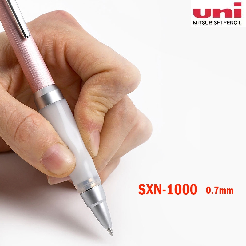 ญี่ปุ่น Uni SXN-1000 ปากกาเจล 0.7 มม. Jetstream ปากกาลูกลื่น Alpha Gel Grip Series โลหะ Antifatigue