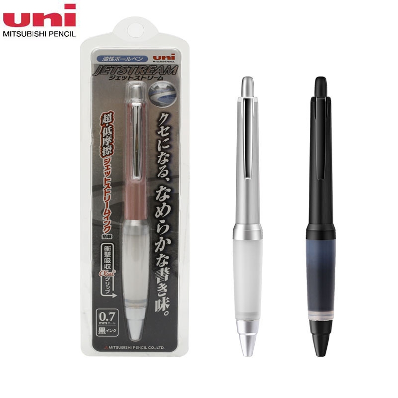 ญี่ปุ่น Uni SXN-1000 ปากกาเจล 0.7 มม. Jetstream ปากกาลูกลื่น Alpha Gel Grip Series โลหะ Antifatigue