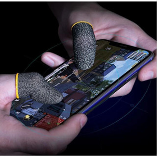 โทรศัพท์มือถือถุงมือนิ้วหัวแม่มือกันเหงื่อตัวควบคุมเกมที่มีค…