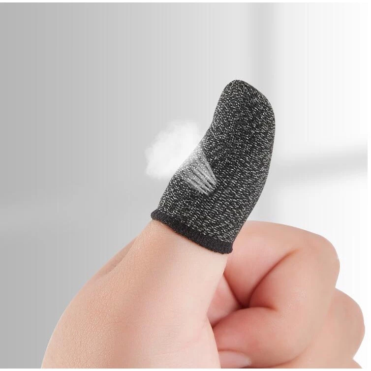 โทรศัพท์มือถือถุงมือนิ้วหัวแม่มือกันเหงื่อตัวควบคุมเกมที่มีความสําคัญผู้ช่วยนิ้วหน้าจอสัมผัสกันเหงื่อและระบายอากาศโทรศัพท์มือถือนิ้ว เปล 1คู่ - รูปที่ 3