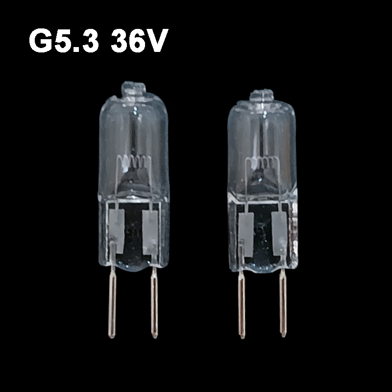 5ชิ้น36โวลต์ ก5.3หลอดไฟฮาโลเจนโคมไฟแสงสําหรับอุปกรณ์ออปติคอลแสงเครื่อง
