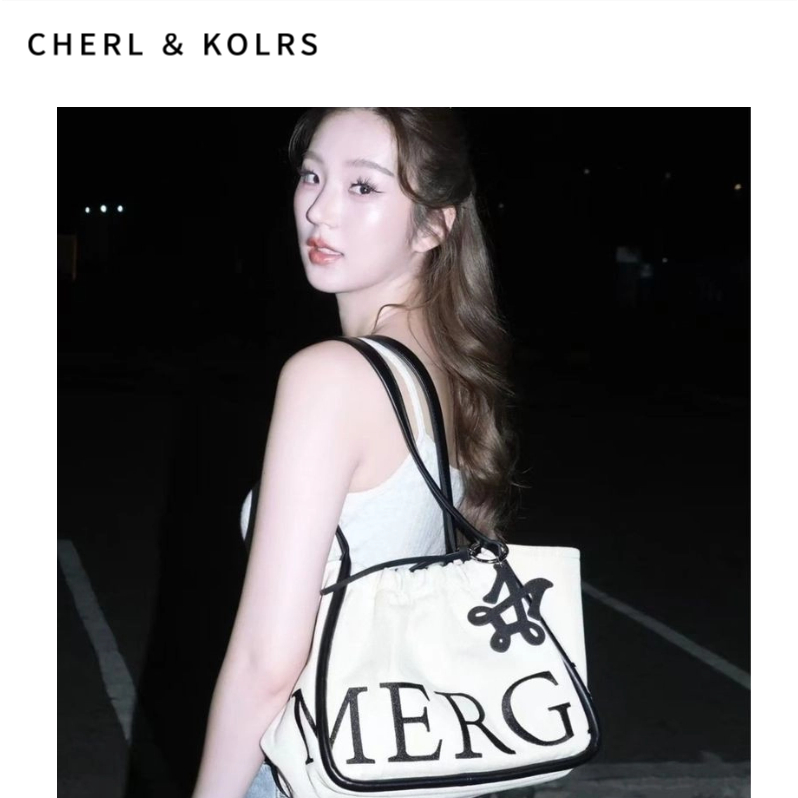 C&k Womens Shoulder Tote Bag Fashion Letter Design Large Capacity Daily Matching