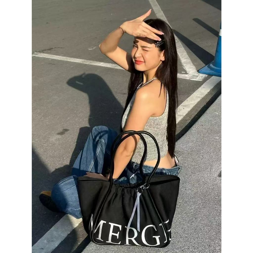 C&k Womens Shoulder Tote Bag Fashion Letter Design Large Capacity Daily Matching