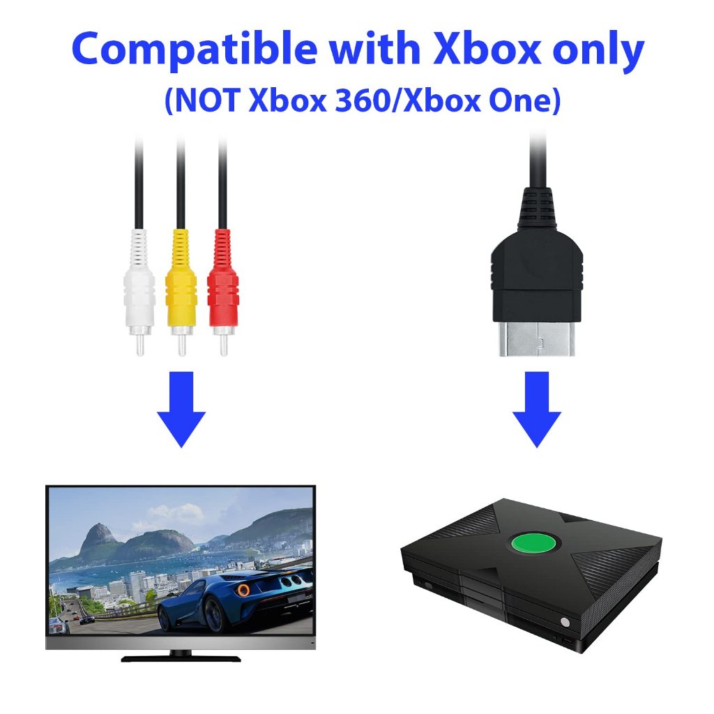 Xbox Original AV สายเชื่อมต่อ ยี่ห้อใหม่ Classic Xbox Composite