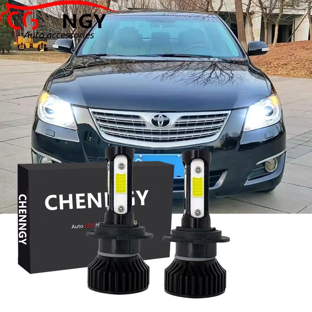สําหรับ TOYTA Camry 2006 2007 ถึง 2010 2011 ไฟสูง (ไฟหน้า) - ชุดแปลงหลอดไฟหน้า LED 6000K 12V-32V สีข