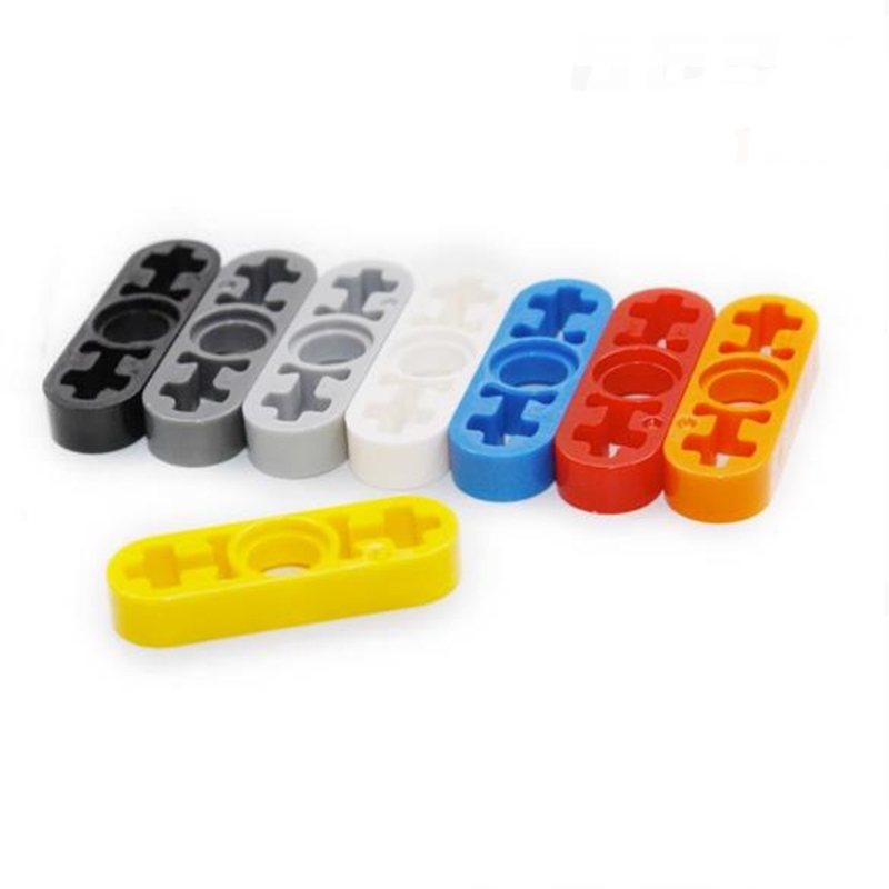 10pcs DIY ขายอาคารบล็อก 6632 Liftarm บาง 1 x 3 เพลาหลุมอิฐคอลเลกชันจํานวนมาก Modular GBC ของเล่นสําห
