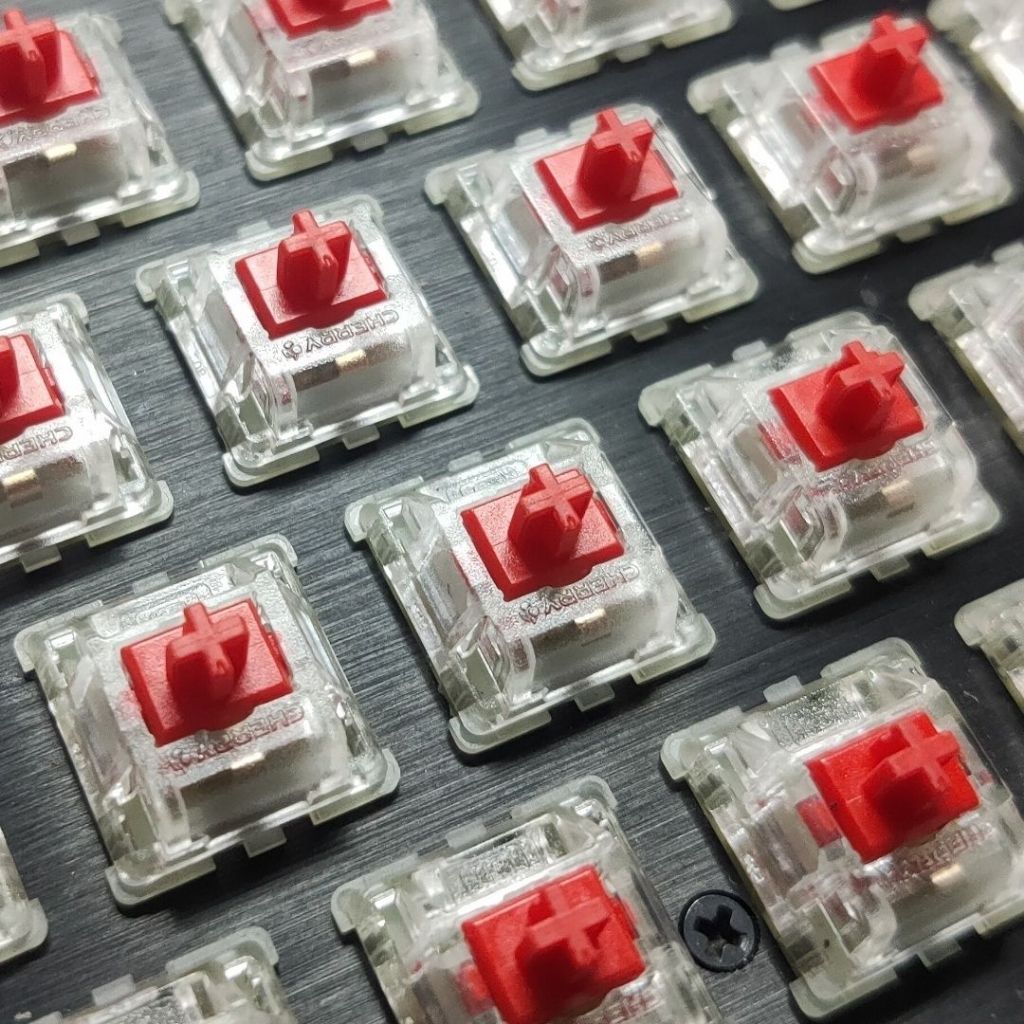 🔥สัญลักษณ์คู่🔥แกน Cherry RGB นำเข้าจากเยอรมันแท้ แกนกันฝุ่นแบบถอดเปลี่ยนได้แบบขาตั้งสามขา
