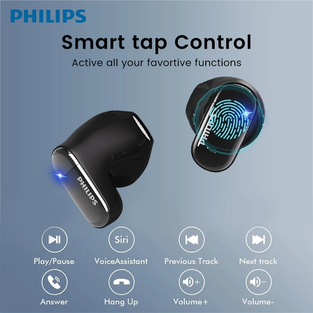 Philips TAT2169 หูฟัง TWS Bluetooth 5.4 HD ANC กันน้ำ thumbnail 8