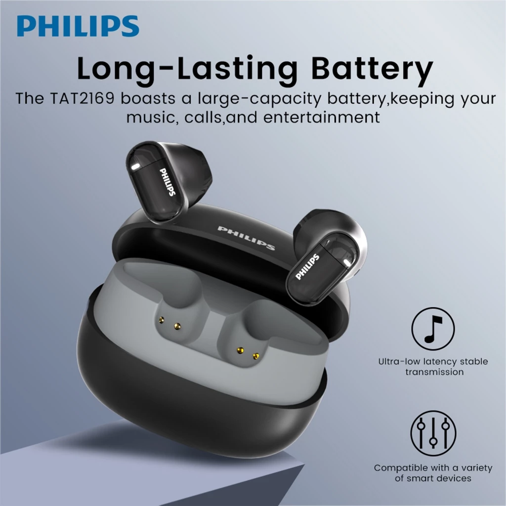 Philips TAT2169 หูฟัง TWS Bluetooth 5.4 HD ANC กันน้ำ thumbnail 5
