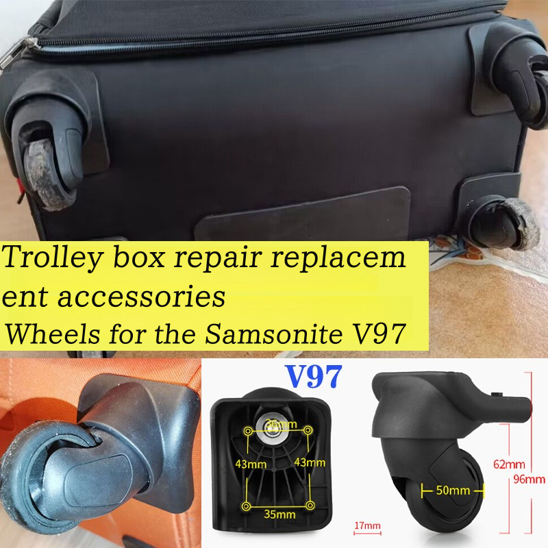 เหมาะสําหรับ Samsonite V97 กระเป๋าเดินทาง Universal ล้ออุปกรณ์เสริมกระเป๋าเดินทาง Mute สวมใส่ Roller Pulley