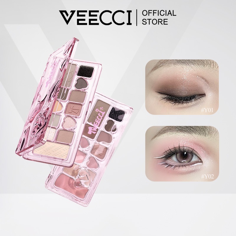 (100% ของแท้)VEECCI อายแชโดว์ สิบเอ็ดสี เคลือบ ชิมเมอร์ ง่าย รอยเปื้อน อเนกประสงค์ แบบพกพา พาเลทตา 9.3g อายแชโดว์ พาเลท พาเลทตา แต่งหน้า - รูปที่ 5