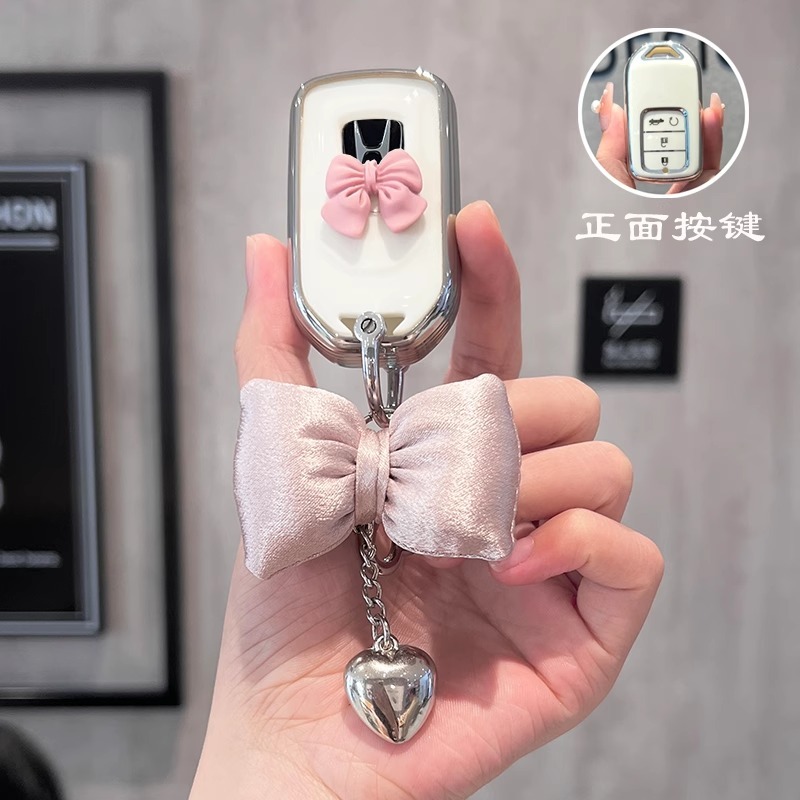 TPU ฝาครอบกุญแจรถสําหรับ Honda Jazz/Accord/Civic fc-fk/City (ด้านบน)/ Hatchback/CRV/HRV/BRV key Case Keyless สมาร์ท Entry key