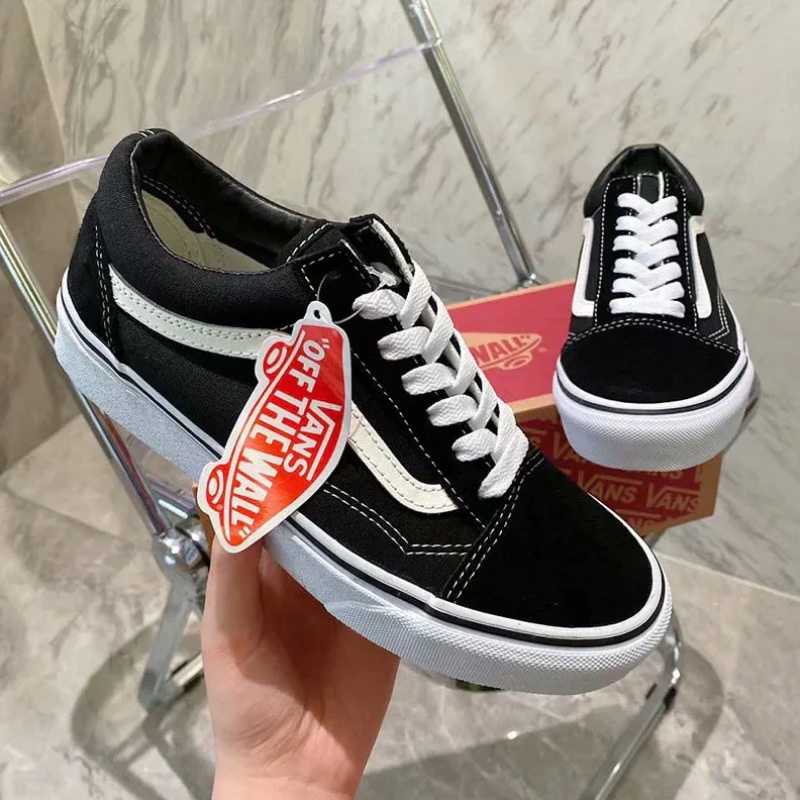 (จัดส่งที่รวดเร็ว) Old Skool รองเท้าผ้าใบ Low-Top สวมใส่สบาย ขนาด[36-45]