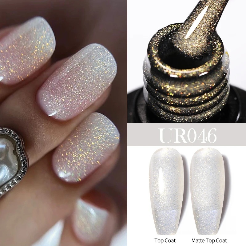 UR SUGAR เจลเล็บ 7.5ml สีเขียวสีชมพูสําหรับเจลเล็บ UV LED
