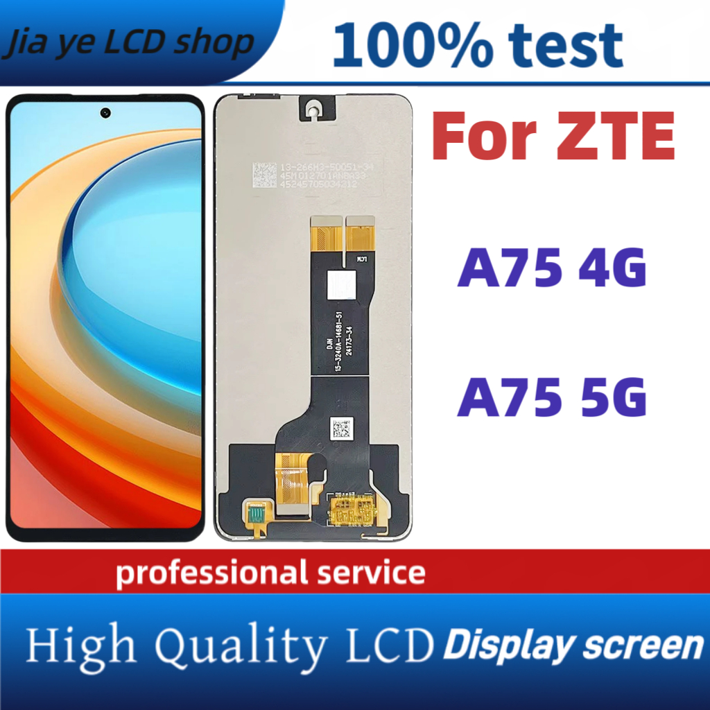 สําหรับ ZTE Blade A75 4G A75 5G จอแสดงผล LCD หน้าจอสัมผัสพร้อมการเปลี่ยนกรอบ