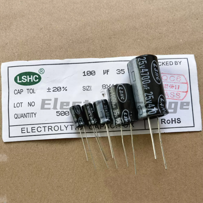 1 แพ็ค LSHC Liansheng อลูมิเนียม electrolytic capacitor 100v 100uf 50v 220uf 50v 100uf 50v 10uf