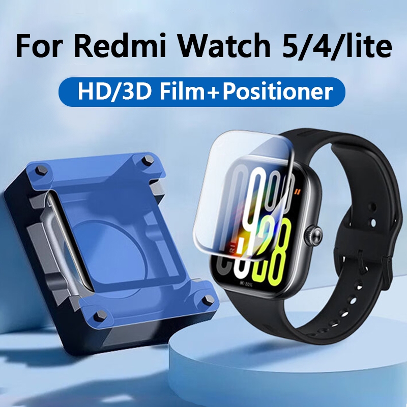 ฟิล์ม 3D นุ่มสําหรับ Redmi Watch 6/5/5active/5 lite/นาฬิกา 4 ป้องกันหน้าจอพร้อม Positioner ติดตั้งง่าย Artifact สําหรับ Redmi Watch 4 หน้าจอฟิล์ม