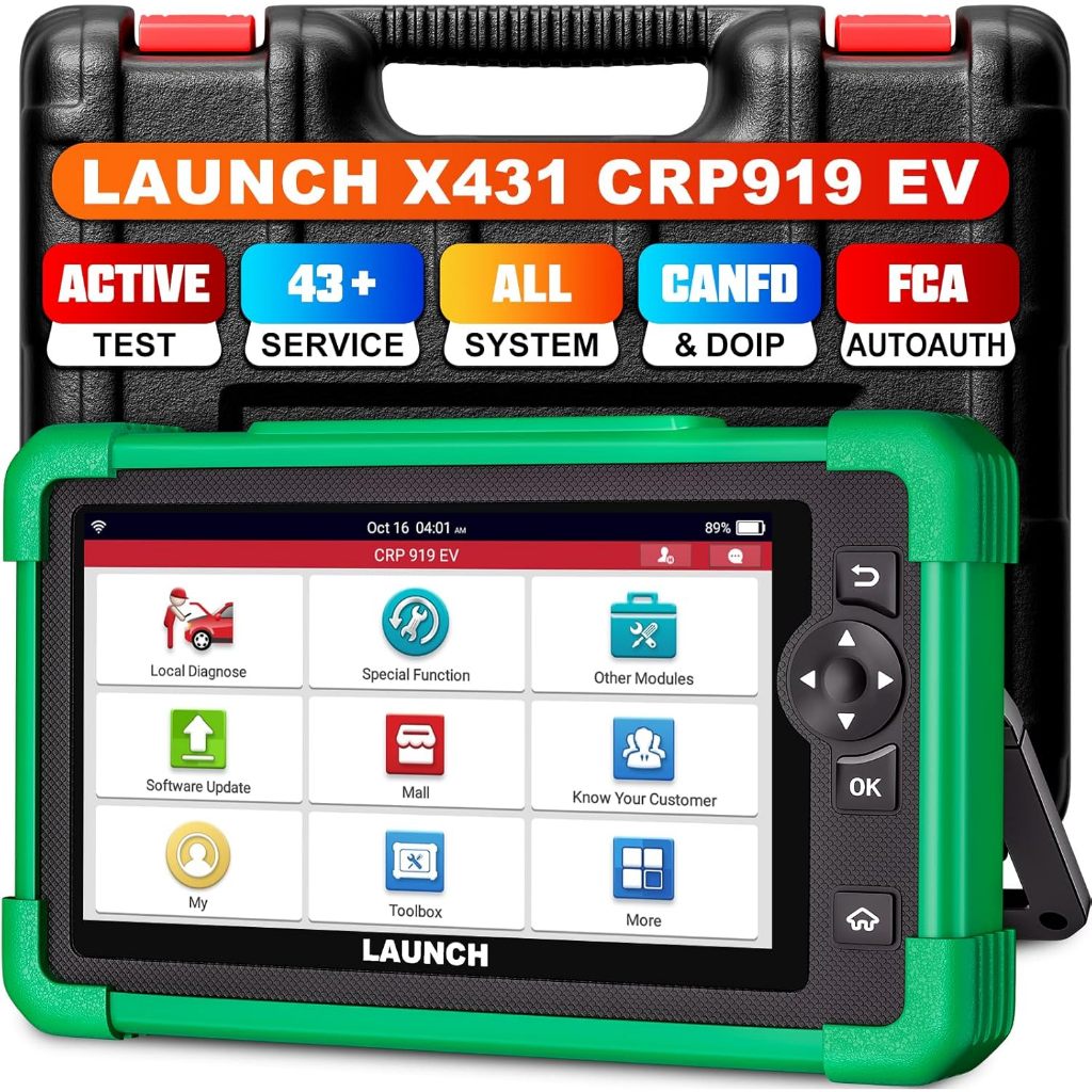 2025 พลังงานใหม่ LAUNCH CRP919 EV เครื่องสแกนเนอร์วินิจฉัย X431 CRP919 EV สําหรับยานพาหนะไฟฟ้าพลังงานใหม่รถยนต์ CAN FD DOip