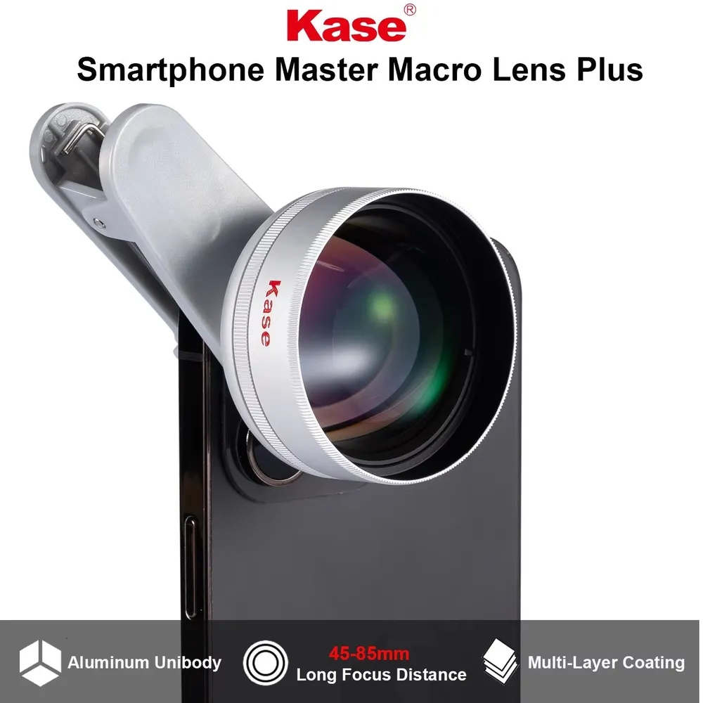 Kase Master Macro Plus เลนส์มาโครสมาร์ทโฟน ความยาวโฟกัสยาว 45-85 mm