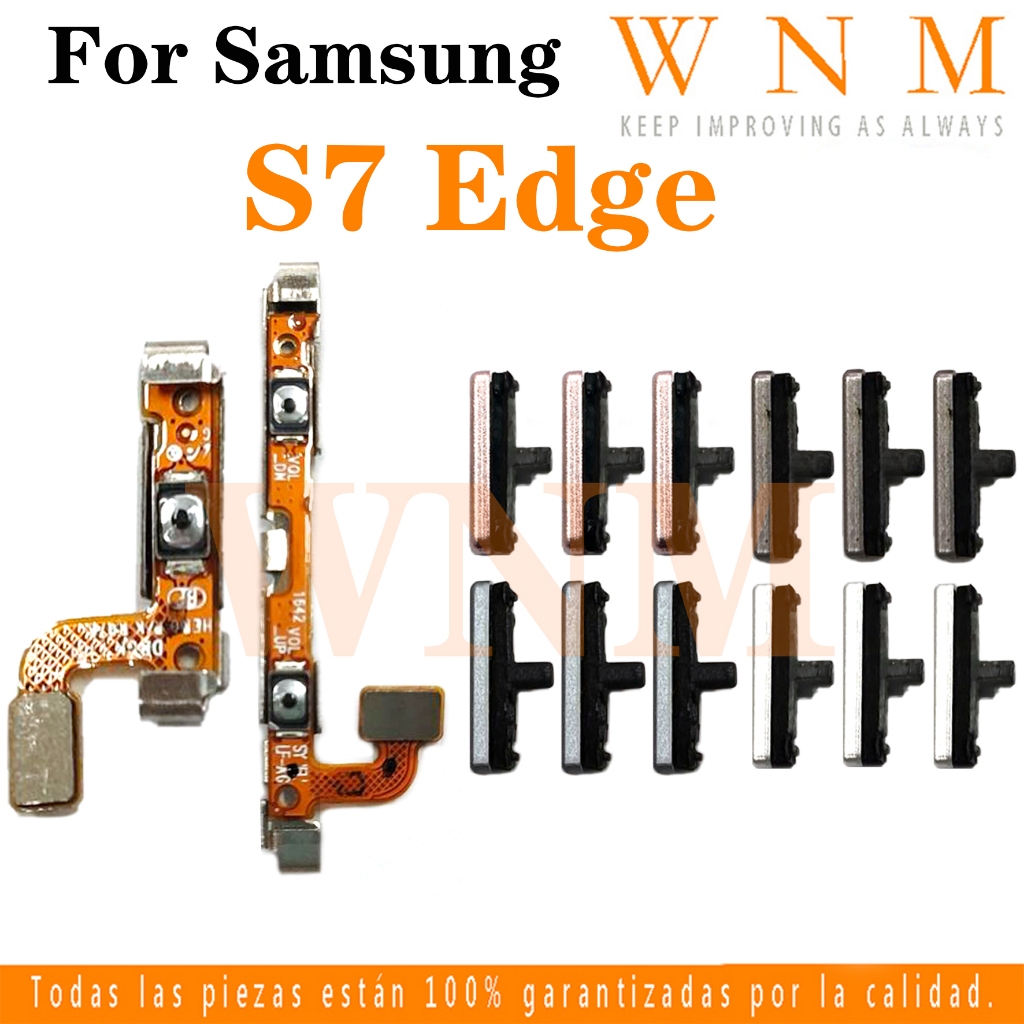 สําหรับ Samsung Galaxy S7 Edge G935 S7Edge ปุ่มเปิดปิดปุ่มสวิทช์ด้านข้าง Key Volume Up Down Flex Cable โทรศัพท์มือถือส่วน