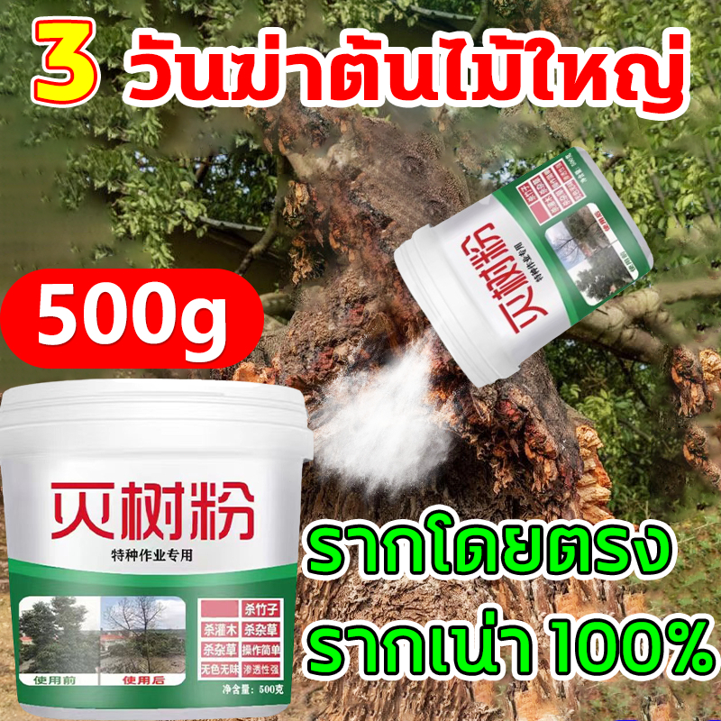 500g ยากำจัดต้นไม้ ยาฆ่าตอต้นไม้ สารกำจัดกอไผ่ ผงกำจัดต้นไผ่ ยาฆ่าตอไม้ สูตรเข้มข้น กำจัดวัชพืชรากเน่า ผลติดทนนาน ไม่ทำล